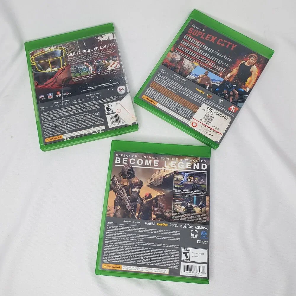 Lot of 3 Xbox One Games Madden 25, W2K17, Destiny